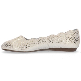 Ballerines en cuir Filippo DP1336/20 Go doré d'or jaune 5