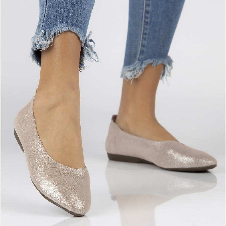 Ballerines en cuir Filippo DP1337/20 Pi rose 1