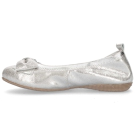 Ballerines en cuir Filippo DP1409/20 Si argent gris 3