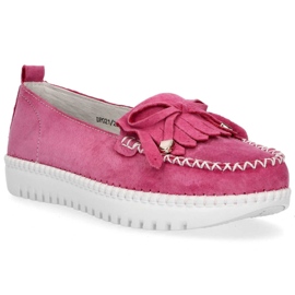 Chaussures en cuir Filippo DP021/20 Fh rose 2