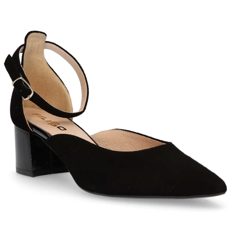 Filippo F272 Escarpins en Daim Noir le noir 1