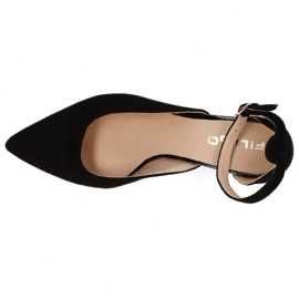 Filippo F272 Escarpins en Daim Noir le noir 5