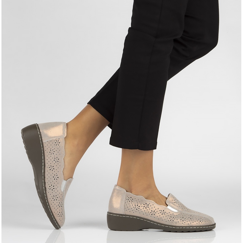 Chaussures Filippo DP754/20 Go Gold rose doré jaune 2