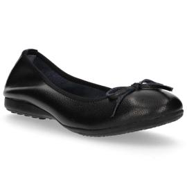 Ballerines en cuir Filippo DP038 / 20 Bk noir le noir 1