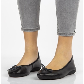 Ballerines en cuir Filippo DP038 / 20 Bk noir le noir 3