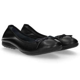 Ballerines en cuir Filippo DP038 / 20 Bk noir le noir 4