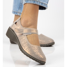 Chaussures en cuir Filippo DP1319/20 Go doré 1