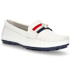 Mocassins en cuir Filippo DP1406 / 20 Wh blanc blanche 1