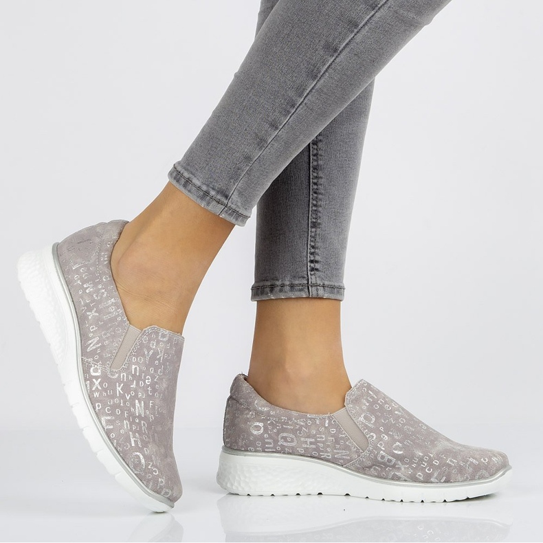 Chaussures en cuir Filippo DP1325 / 20 Gr gris 1