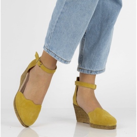 Sandales en cuir Filippo DS1394/20 Yl jaune 3
