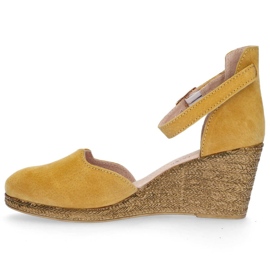 Sandales en cuir Filippo DS1394/20 Yl jaune 4