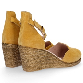 Sandales en cuir Filippo DS1394/20 Yl jaune 5
