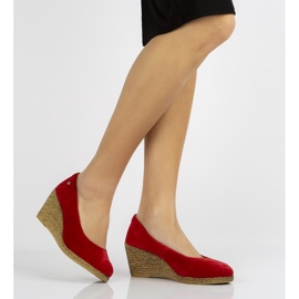 Chaussures en cuir rouge Filippo DP1328 / 20 Rd jaune 3