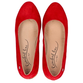 Chaussures en cuir rouge Filippo DP1328 / 20 Rd jaune 4