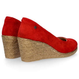 Chaussures en cuir rouge Filippo DP1328 / 20 Rd jaune 5