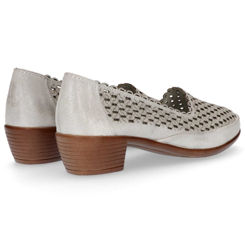 Chaussures en cuir Filippo DP748 / 20 Si argent 1