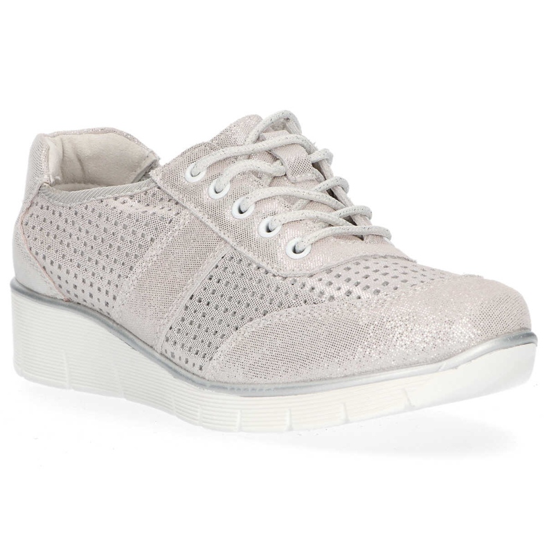 Chaussures en cuir Filippo DP028 / 20 Si argent gris 1