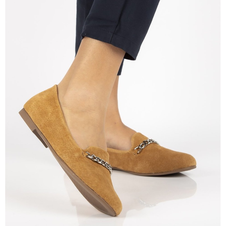 Mocassins en cuir Filippo DP1219/20 Ca Camel brun 1