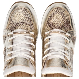 Chaussures Filippo 460 Golden R2 Blanc doré 1