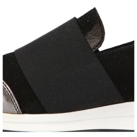 Chaussures Filippo 018 Daim Noir / Nickel le noir argent 8