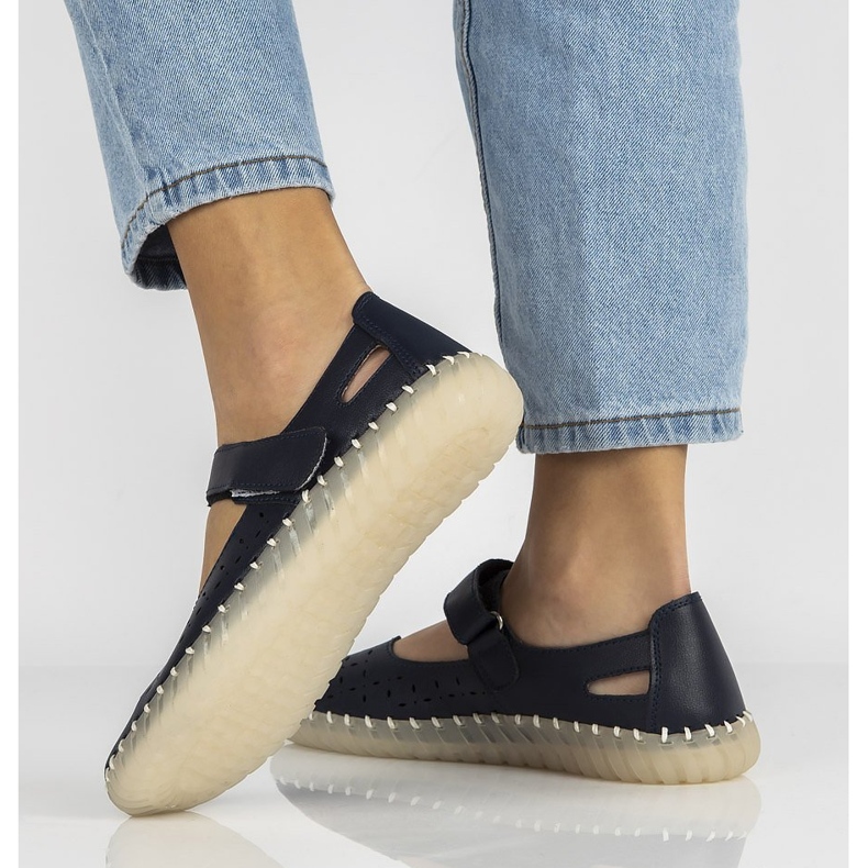 Chaussures en cuir Filippo DP1262/20 Nv bleu marine 1