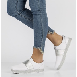 Chaussures en cuir Filippo DP1259 / 20 Wh blanc blanche 1