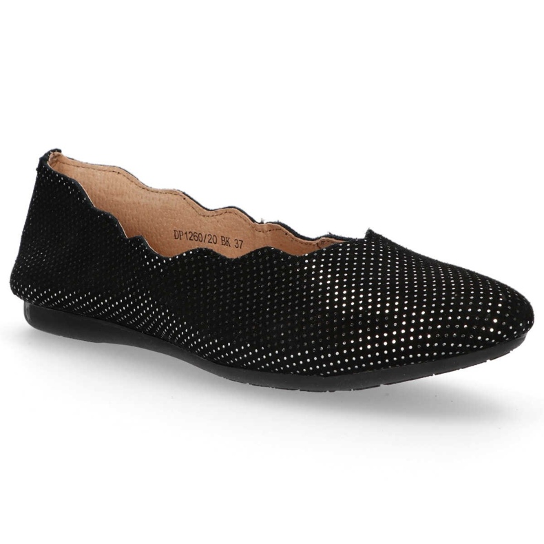 Ballerines en cuir Filippo DP1260/20 Bk noir le noir 2
