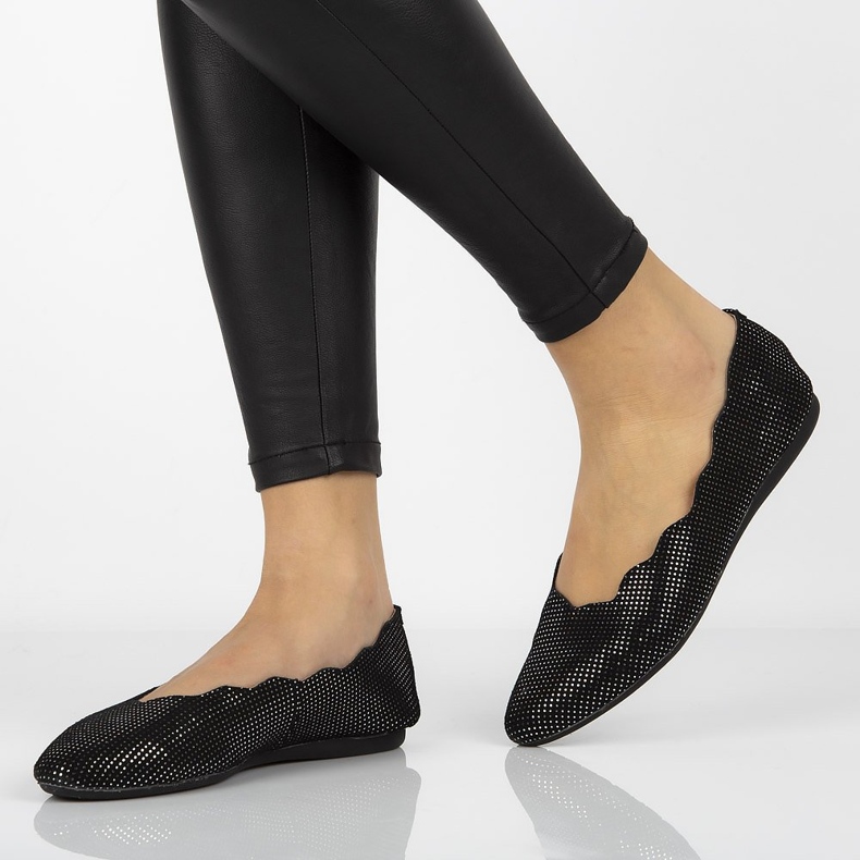 Ballerines en cuir Filippo DP1260/20 Bk noir le noir 1
