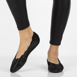 Ballerines en cuir Filippo DP1260/20 Bk noir le noir 3