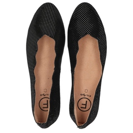 Ballerines en cuir Filippo DP1260/20 Bk noir le noir 5
