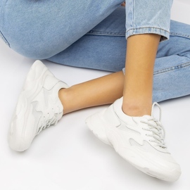 Baskets en cuir Filippo DP1410 / 20 Wh blanc blanche 5