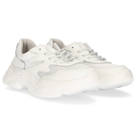 Baskets en cuir Filippo DP1410 / 20 Wh blanc blanche 2
