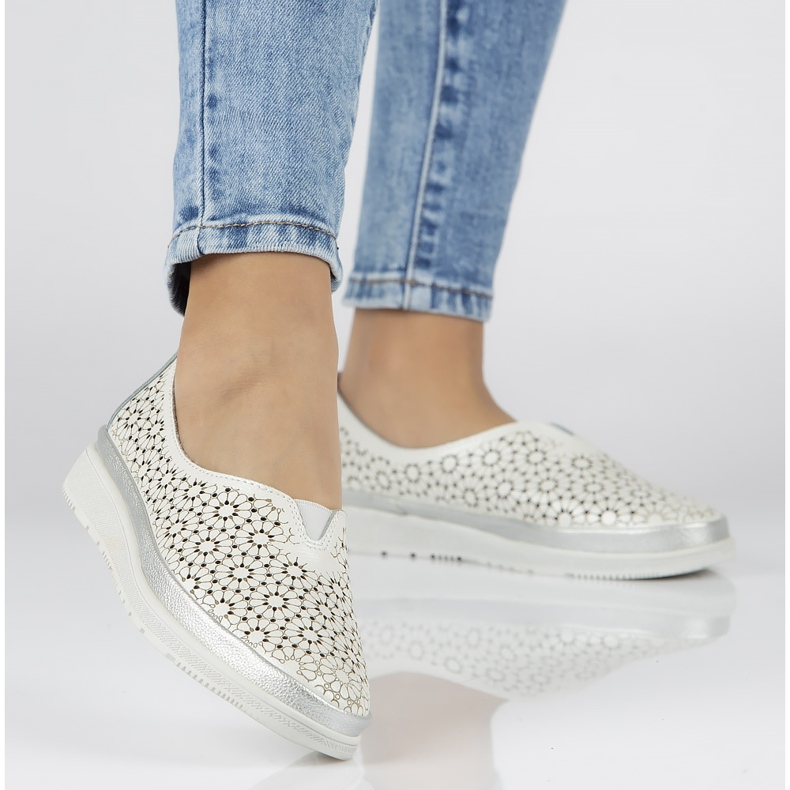 Chaussures Filippo DP1400 / 20 Wh blanches kaki vert 1