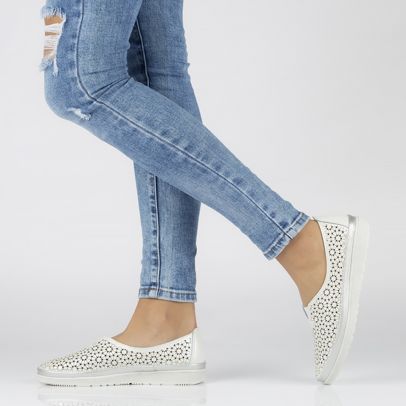 Chaussures Filippo DP1400 / 20 Wh blanches kaki vert 2