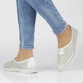 Chaussures Filippo DP1400 / 20 Wh blanches kaki vert 3