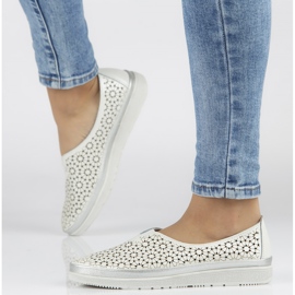 Chaussures Filippo DP1400 / 20 Wh blanches kaki vert 4
