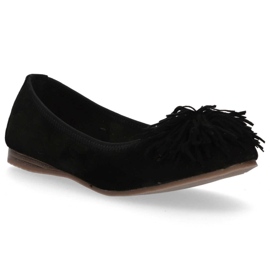 Ballerines en cuir Filippo DP1206 / 20 Bk noir le noir 1