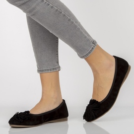 Ballerines en cuir Filippo DP1206 / 20 Bk noir le noir 2