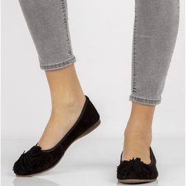 Ballerines en cuir Filippo DP1206 / 20 Bk noir le noir 3