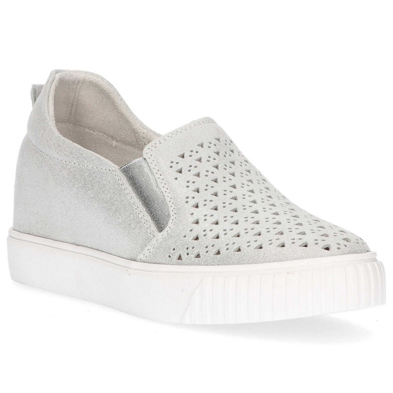 Chaussures en cuir Filippo DP1398 / 20 Si argent 2