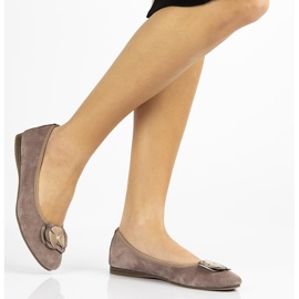 Ballerines en cuir Filippo DP1216/20 Sd sable beige brun 3