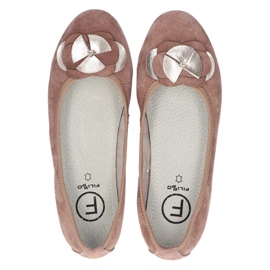 Ballerines en cuir Filippo DP1216/20 Sd sable beige brun 4