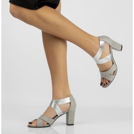 Filippo DS776/20 Si Sandales argentées gris 1