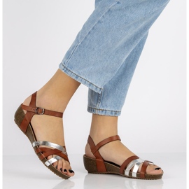 Sandales en cuir Filippo DS1333/20 Br marron brun 1 Sandales en cuir Filippo DS1333/20 Br marron brun 1