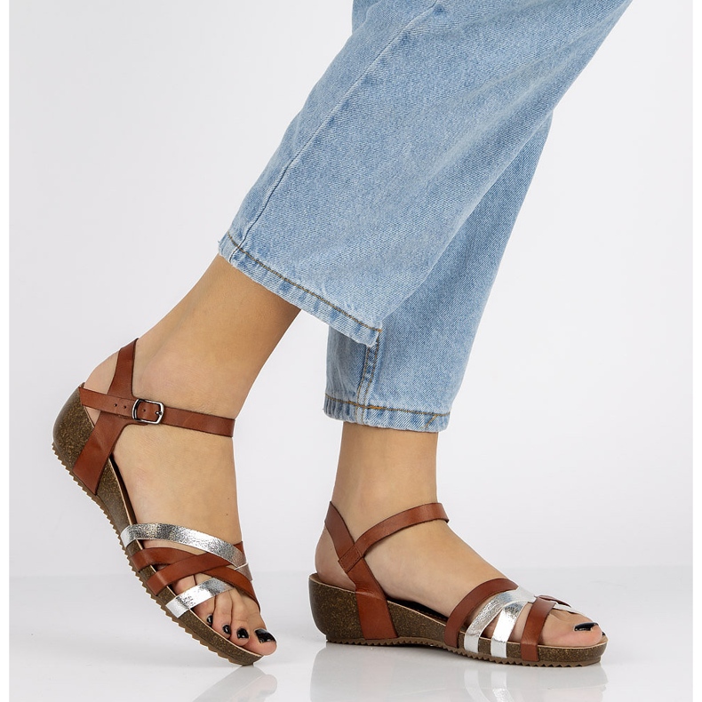 Sandales en cuir Filippo DS1333/20 Br marron brun 1 Sandales en cuir Filippo DS1333/20 Br marron brun 1