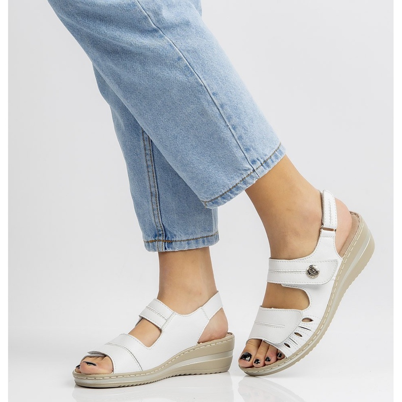 Filippo DS1402/20 Wh Sandales blanches 2