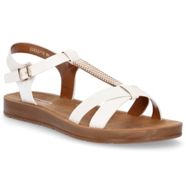 Filippo DS802 / 20 Wh Sandales blanches brun 2