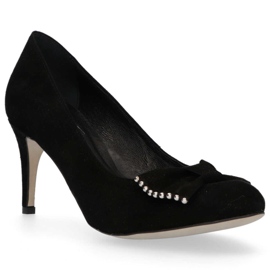 Filippo 1430 Escarpins Daim noir le noir 3