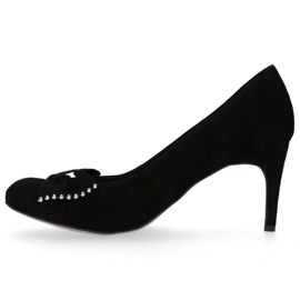 Filippo 1430 Escarpins Daim noir le noir 6