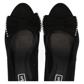 Filippo 1430 Escarpins Daim noir le noir 8
